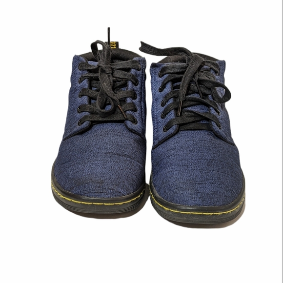 Dr. Martens Belmont Blue Canvas Air Wick Air Cushion Soles Women Size 10 - Picture 2 of 8
